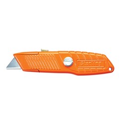 Orange Ultra-Grip Safety Knife   Thumlock