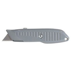 Ultra Grip Grey Retractable Knife with 3 Blades | Bulk