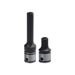 15mm x 3/8in Drive Deep 12 Point Socket Dual Action