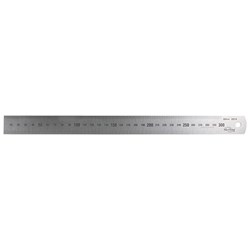 150mm/6in Matt Stainless Steel Rule Metric Imperial