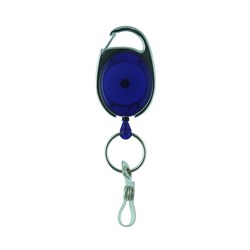 Premium Retractable Badge Holder - Blue