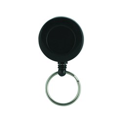 Retractabe Key Ring Holder - Black