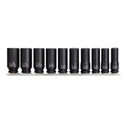 10 Piece | Action 3/8" Drive 6-Point Metric Deep Magnetic Impact Socket Set