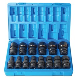 14 Piece 1/2 Drive Universal 6-Point Imperial Standard Socket Set