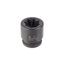 24mm x 3/4" Drive 8-Point Metric Double Square Impact Socket