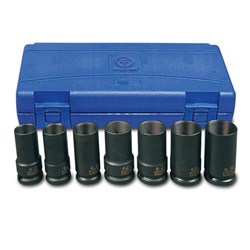 7 Piece 1/2" Drive Deep Wheel Nut Remover Set