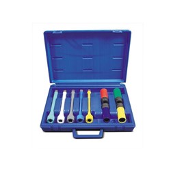 9 Pieces 1/2 Drive, Torque Limiting Extension & Wheel Nut Set Metric Deep Set