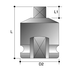 6mm 1/2"" Drive 4-Point Imperial Male Square Impact Socket