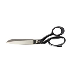 12in Forged Serrated Edge Tailoring Shears Black Handle