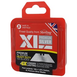 XL Premium Silver Heavy Duty Blades (x100)