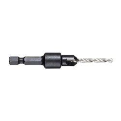 2.4mm (3/32in) Tungsten Carbide Countersink with Drill Bit