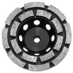 Austsaw - 103mm (4in)   Diamond Cup Wheel Double Row - M10 Thread - Double Row