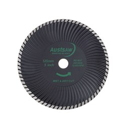 Austsaw - 125mm (5in) Diamond Blade Super Turbo Wave - 22.2mm Bore - Super Turbo