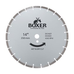 Austsaw/Boxer - 350mm (14in) Diamond Blade Boxer Segmented - 25.4/20mm Bore - Segmented