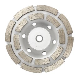Austsaw/Boxer - 103mm (4in)   Diamond Cup Wheel Boxer  Double Row - M10 Thread Bore - Double Row