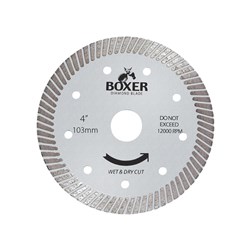 Austsaw/Boxer - 103mm (4in) Diamond Blade Boxer Ultra Thin - 16mm Bore - Ultra Thin