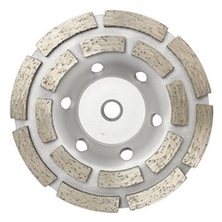 Austsaw/Boxer - 125mm (5in)   Diamond Cup Wheel Boxer Double Row - M14 Thread Bore - Double Row
