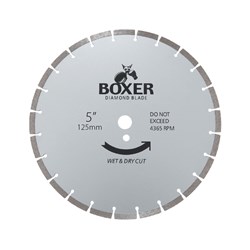 Austsaw/Boxer - 125mm (5in) Diamond Blade Boxer Segmented - 22.2mm Bore - Segmented