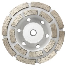 Austsaw/Boxer - 185mm (7in)   Diamond Cup Wheel Boxer  Double Row - M14 Thread Bore - Double Row