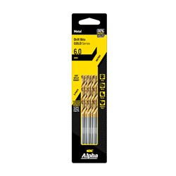 6mm Jobber Drill Bit - Gold Series 5 pce Trade Pack