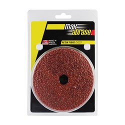 Carded 5 Pack Resin Fibre Soft Metal Disc - 125mm x B36 Grit