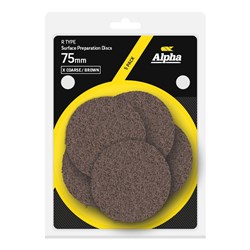 Surface Prep Disc R Type 75mm X Coarse / Brown Carded (Pk 5)
