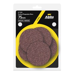 Surface Prep Disc R Type 75mm Medium / Maroon Carded (Pk 5)