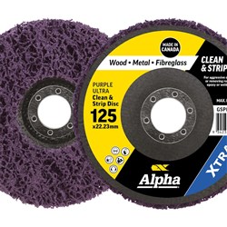 Clean & Strip Disc 125mm Purple ultra XTRA Carded