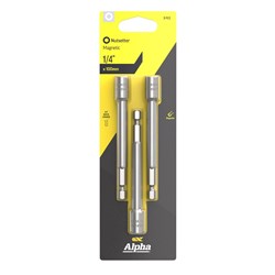 Nutsetter 1/4in x 100mm Magnetic Carded | 3 Pack