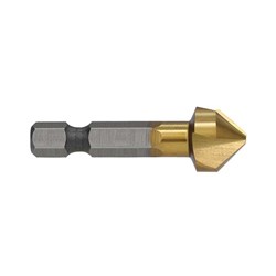 Countersink 3 Flute 13mm TiN 1/4in Hex Shank Carded