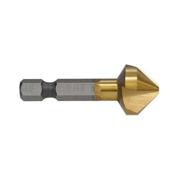 Countersink 3 Flute 16mm TiN 1/4in Hex Shank Carded