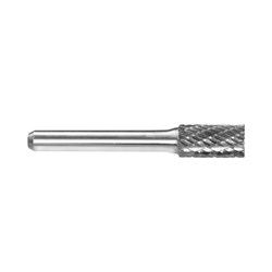 3/8in Cylindrical Carbide Burr With End Cut Carded