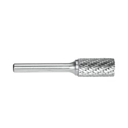 1/2in Cylindrical Carbide Burr With End Cut Carded