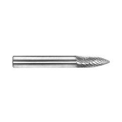 1/4in Tree Pointed Nose Carbide Burr Carded