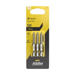 SQ1 x 50mm Power Bit Carded | 3 Pack