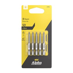 SQ1 x 50mm Power Bit Carded | 5 Pack