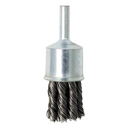 Knot Wire End Brush 19mm with 1/4in Mandrel Shank