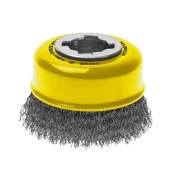 Alpha Cup Brush X-Lock 75mm Stainless Steel Wire | 0.30mm Crimped