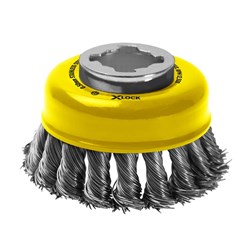 Alpha Cup Brush X-Lock 75mm Stainless Steel Wire | 0.50mm Knotted