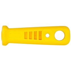 File Handle Plastic - Suits Round 150mm Files Yellow Bulk