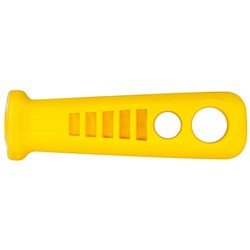 File Handle Plastic - Suits Round 250mm Files Yellow Bulk