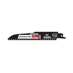 Destructor Demolition - Wood & Nails - Recip Blade, 5 TPI, 150mm - 25 Pack