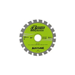 Austsaw - 125mm (5in) Rotary Hacksaw Blade - 22.2mm Bore - 20 Teeth