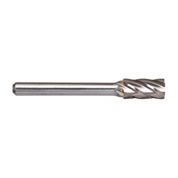 3/8in Cylindrical Carbide Burr with End Cut - Aluminium