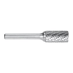 1/2in Cylindrical Carbide Burr With End Cut | Silver Series