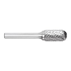 3/8in Cylindrical Ball Nose Carbide Burr | Silver Series