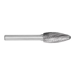 1/2in Flame Carbide Burr | Silver Series