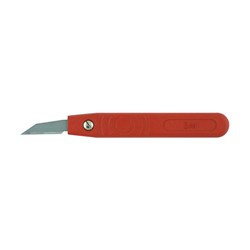 Red fixed keyhole knife 4302