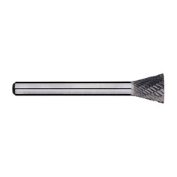 1/4in Inverted Taper Carbide Burr, 1/4in shank dia