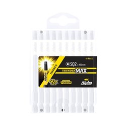 ThunderMax SQ2 x 100mm Impact Power Bit Handipack (x10)